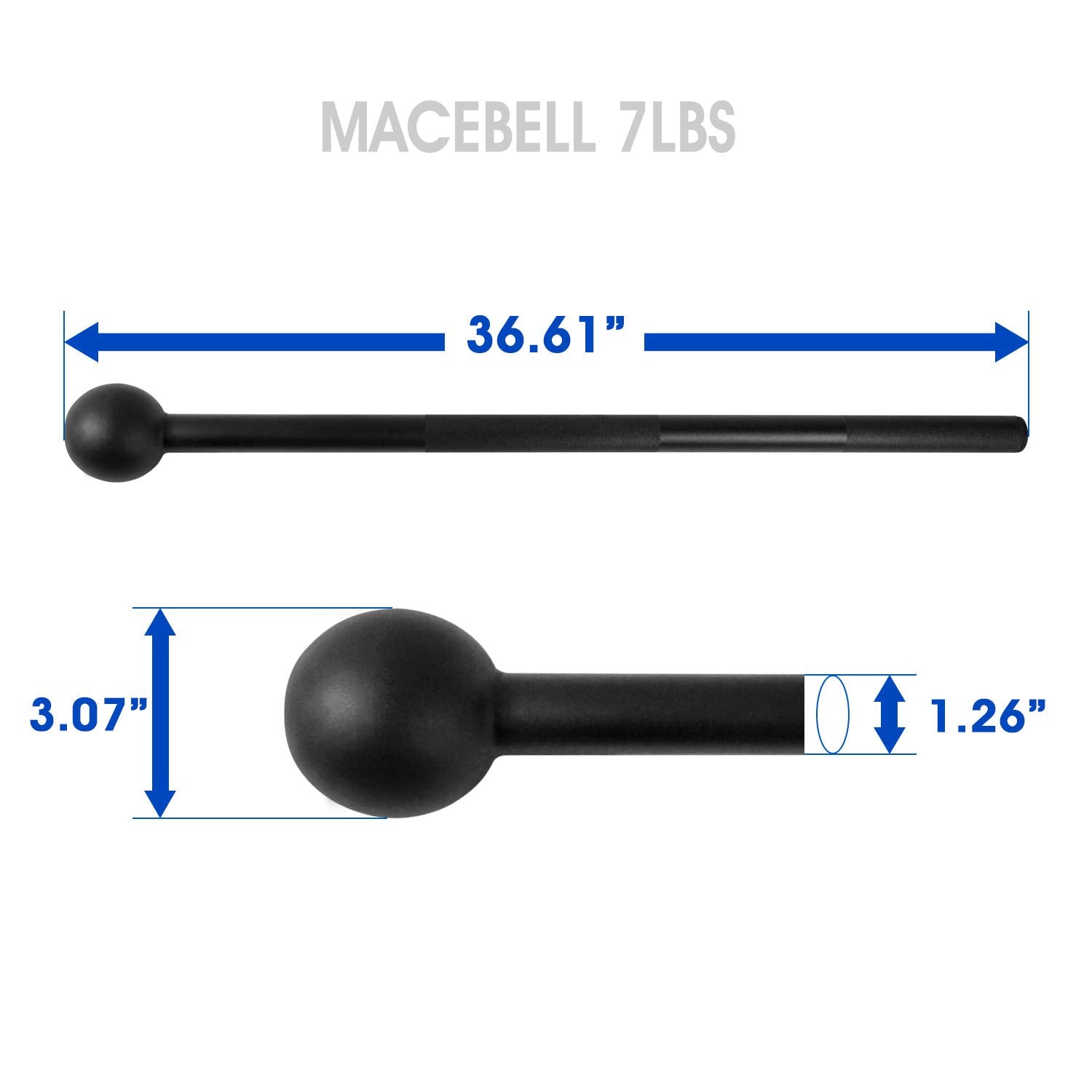 Mace Bell 7 lbs. for BALANCED PNF Movement Patter