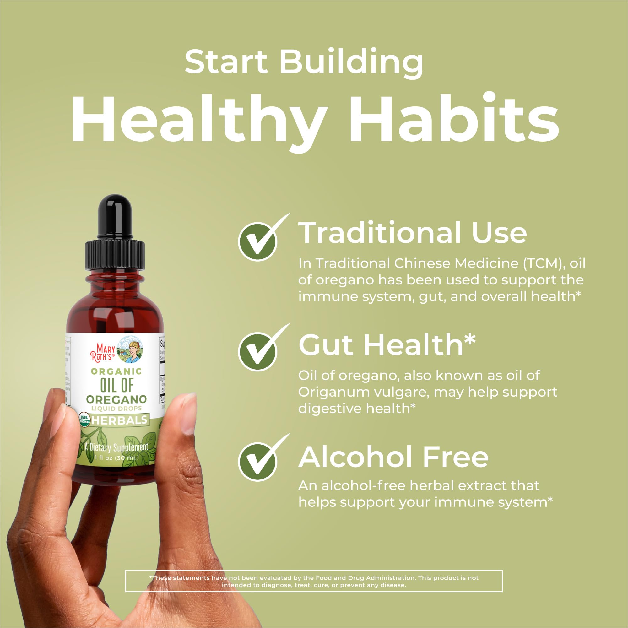 Oregano Oil Drops - 6 Month Supply - USDA Organic Oil of Oregano