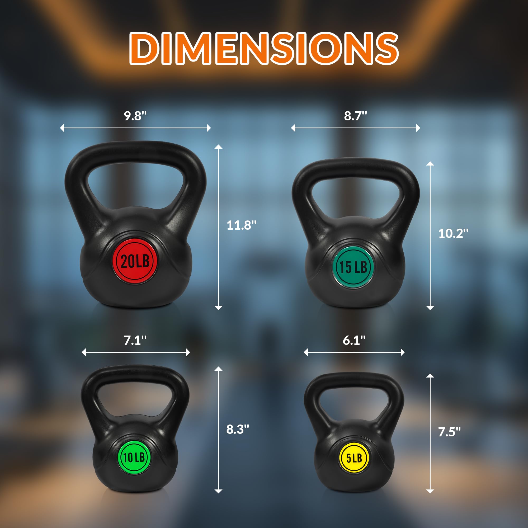 Kettlebell Sets 4 Piece