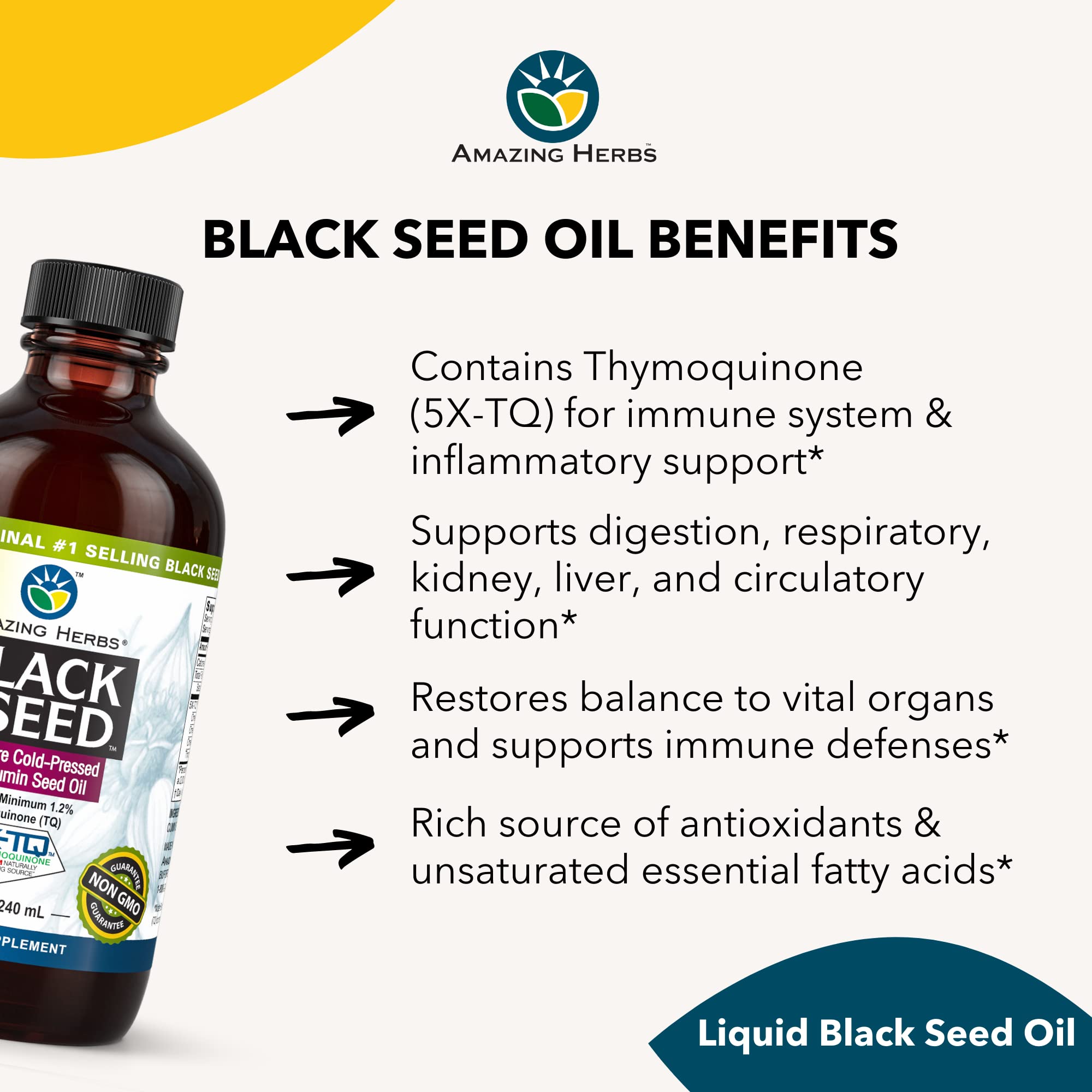 Black Seed Oil - Cold Pressed Nigella Sativa Aids