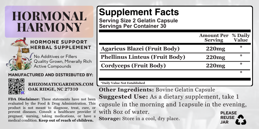 HORMONAL HARMONY - HOT FLASH & PROSTATE SUPPORT