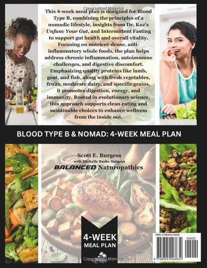 Blood Type B - 4 Week Meal Plan - EBook (Download)