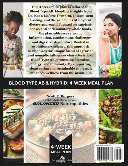 Blood Type AB - 4 Week Meal Plan - EBook (Download)