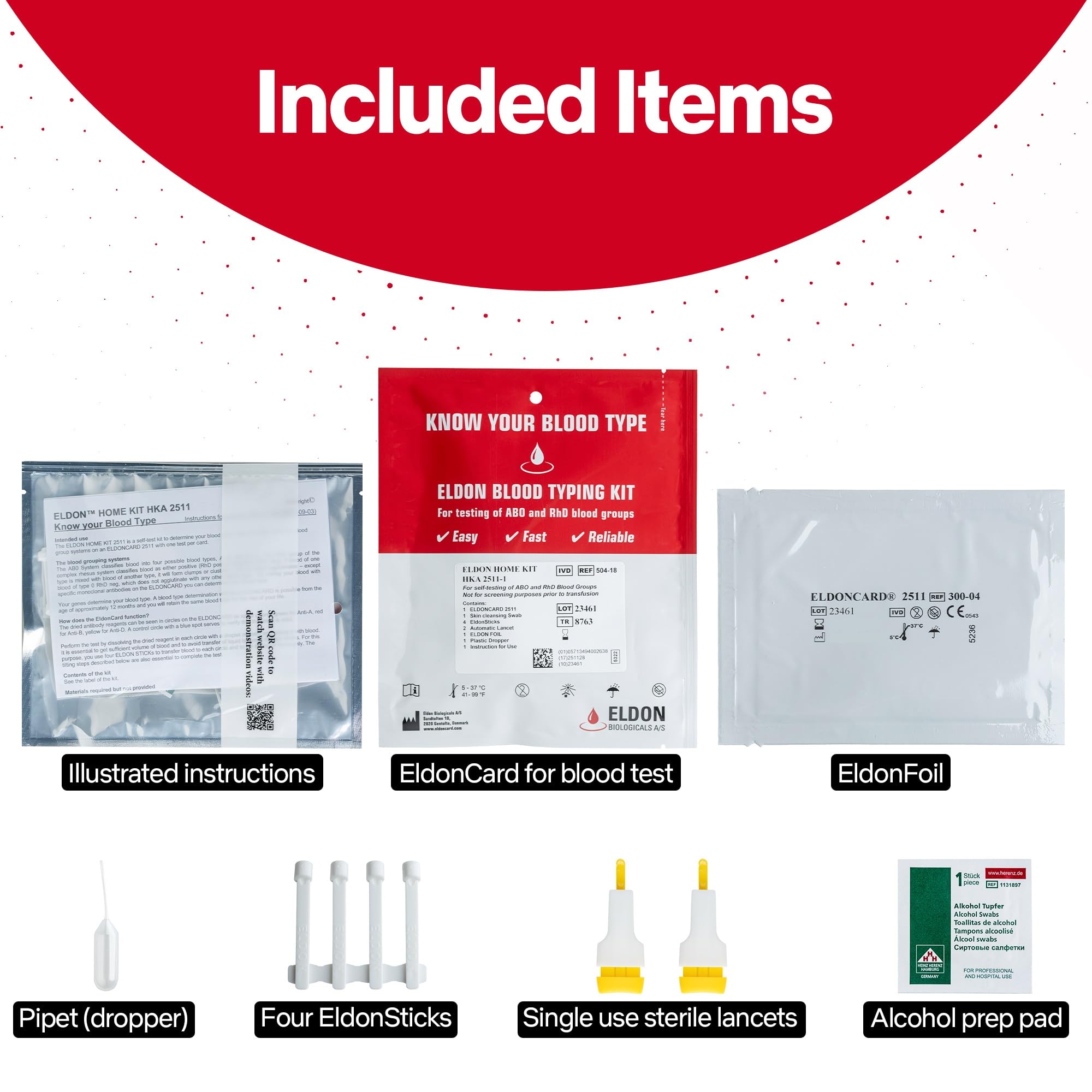 Blood Type Test KIT - Find Out if You are A, B, O, AB & Rh Null