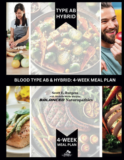 Blood Type AB - 4 Week Meal Plan - EBook (Download)