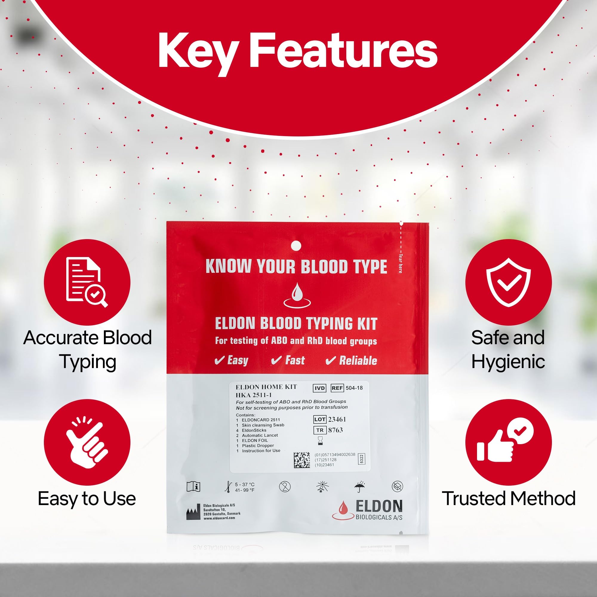 Blood Type Test KIT - Find Out if You are A, B, O, AB & Rh Null