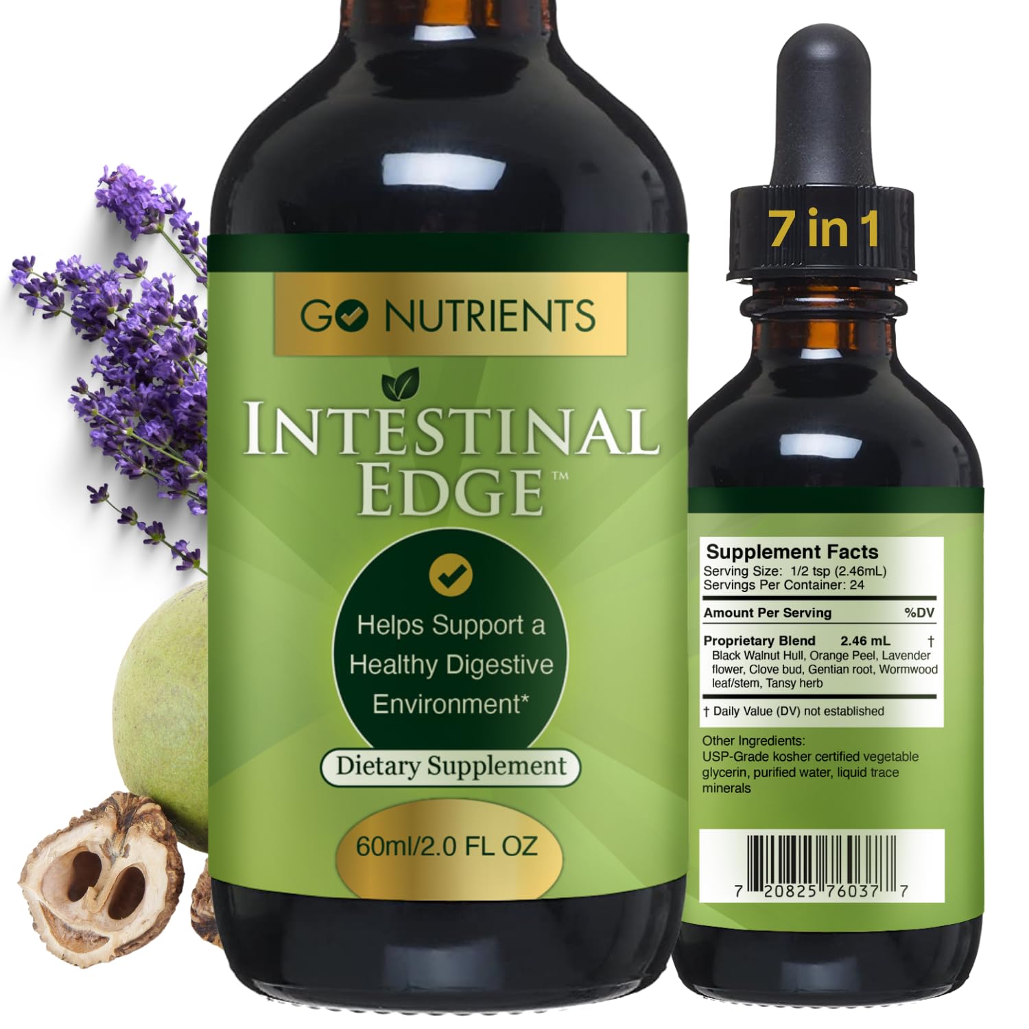 Digestive Cleanse for Humans with Wormwood, Black Walnut, and Clove
