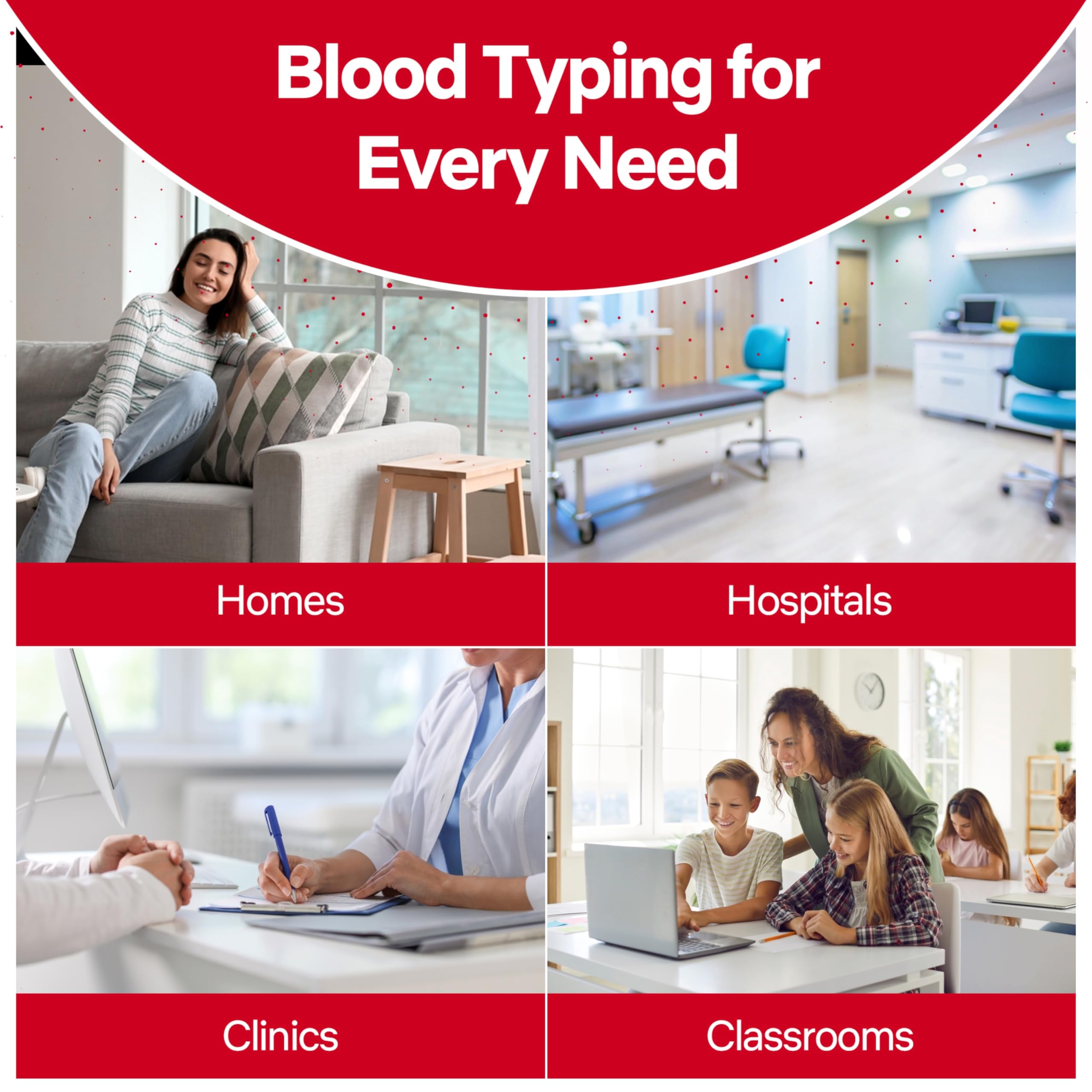 Blood Type Test KIT - Find Out if You are A, B, O, AB & Rh Null