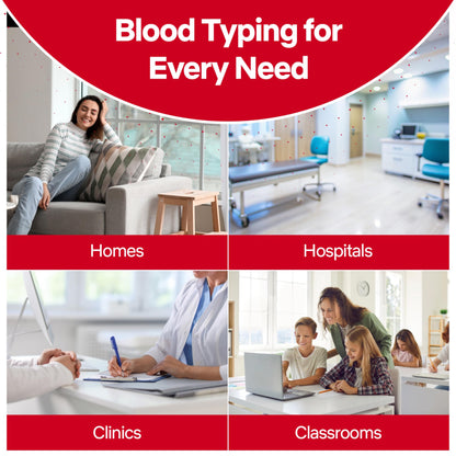 Blood Type Test KIT - Find Out if You are A, B, O, AB & Rh Null