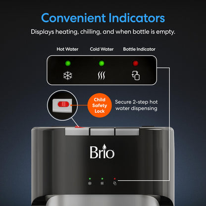 Water Cooler Dispenser - Bottom Loading for 5 Gallon Bottles