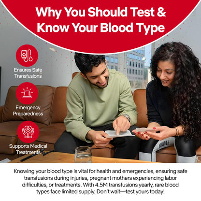 Blood Type Test KIT - Find Out if You are A, B, O, AB & Rh Null