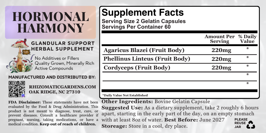HORMONAL HARMONY - HOT FLASH & PROSTATE SUPPORT