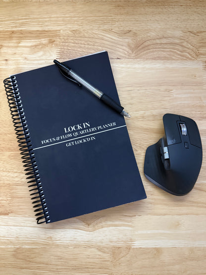LOCK IN Focus & Flow Quarterly Planner